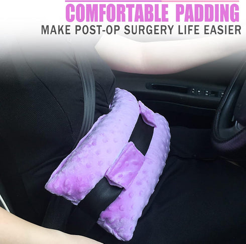 Hysterectomy Pillows with Ice/Hot Pocket for Abdominal Surgery, Hysterectomy Recovery Must Have Gifts, Tummy Tuck Stomach Padding, Minky Dot Laven...