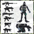 AMOR PRESENT 6PCS Army Men Soldiers, Army Men Action Figure with Weapon Military Soldier Playset Army Toy Set for Kids Boys Birthday Gift Grey...