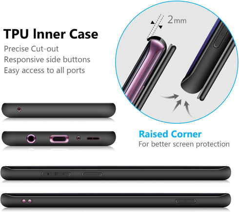 OCASE Compatible with Samsung Galaxy S9 Plus Leather Flip Case - Wallet Case with Card Slot, Kickstand, Magnetic Closure (Black)...