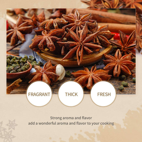 52USA Organic Star Anise, 4 Ounce (Pack of 1), NON-GMO Verified Chinese Star Anises Whole, Dried Star Anise Pods for Tea and baking...