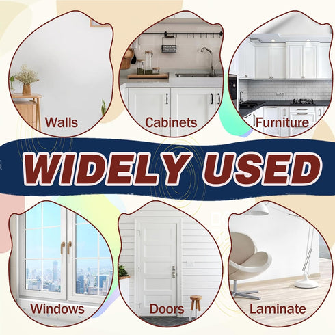 White Touch Up Paint Pen, 1 Fl Oz Semi-Gloss Multi Surface White Paint Pen, Interior & Exterior Chalk Paint, All in One Paint Repairs Bath, Door, ...