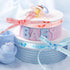 Baby Boy Ribbons, Light Blue Celebration Double Face Satin Craft Ribbon, 4/8 Inch x 100Yard, Perfect for Baby Showers Birthday Party Favors Gift W...