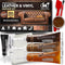 COCONIX Leather & Vinyl Repair Kit - Brown & Shades | Fix Tears, Holes, Scratches, and Peeling on Leather and Vinyl Furniture, Car Seats, and Jack...