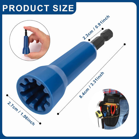 Wire Twister Tool for Drill, 3.31x1.06" Wire Twisting Spinner Tool, Strong Wire Spin Driver Nut Electrical Wire Connector Driver with 1/4" Chuck f...