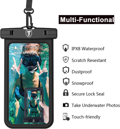Takfox [Floating Waterproof Phone Pouch for Samsung Galaxy S24 Ultra S23 Plus S22+ S21 Note 20 Ultra A14 A03S A13 A23 A51 A71 A54 A15 5G iPhone 15...