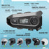 Motorcycle Bluetooth 5.4 Headset with LCD Screen,Motorcycle Helmet Speakers with 2 Mic,3D Stereo Sound,48h Music&FM,Noise Reduction and Waterproof...