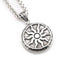 Jewelry Men Women 316L Stainless Steel Sun Pendant Necklace Punk Retro Vintage Style Amulet 22" Chain...