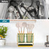 Utensil Holder for Kitchen Countertop, Plastic Utensil Organizer with Drain Tray, Wall Mounted Large Utensil Crock for Spatula Spoon, Morden Kitch...