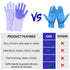 Pet Grooming Gloves, Dog Washing Gloves with High-Density Teeth, Silicone Dog Bathing Gloves with Enhanced Five Finger Design, Bathing and Massagi...