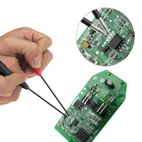 2 Pack 2mm Extended Needle Test Probes, 600V/10A Non-Destructive Multimeter Test Probe for Fluke Leads tl71 tl75...