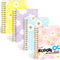Koogel 4PCS Spiral Notebook Journals, A6 Pocket Notebooks College Ruled Notebooks for Women Gift Office School Supplies...