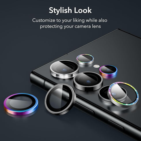 ESR for Samsung Galaxy S24 Ultra Camera Lens Protector, Individual Lens Protectors, Scratch-Resistant Ultra-Thin Tempered Glass with Aluminum Edgi...