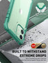i-Blason Ares Case for iPhone 12, iPhone 12 Pro 6.1 Inch (2020 Release), Dual Layer Rugged Clear Bumper Case with Built-in Screen Protector(MintGr...