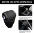 1 PC Car Shift Knob Cover, 5D Mesh Fabric Velcro Opening T-Shaped Sweat-Absorbent Non-Slip Breathable Gear Shift Head Dust-Proof Decorative Cover,...