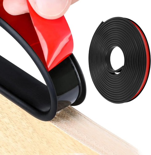 U-Shape Edge Banding, 16.4ft Self Adhesive Veneer Edging Trim TPE Flexible Furniture Edge Protector for Countertop Table Cabinet Repair Furniture ...