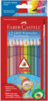 Faber-Castell Grip Watercolor EcoPencils: 12 Watercolor Pencils with Brush, Color Pencil Set, Art Supplies for Kids...