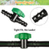 Drip Irrigation Fittings Kit for 1/2" Tubing, 36 Pieces 1/2 Inch Drip Line Connectors for Drip Sprinkler Systems - 12 Couplings, 8 Tees, 6 Elbows,...