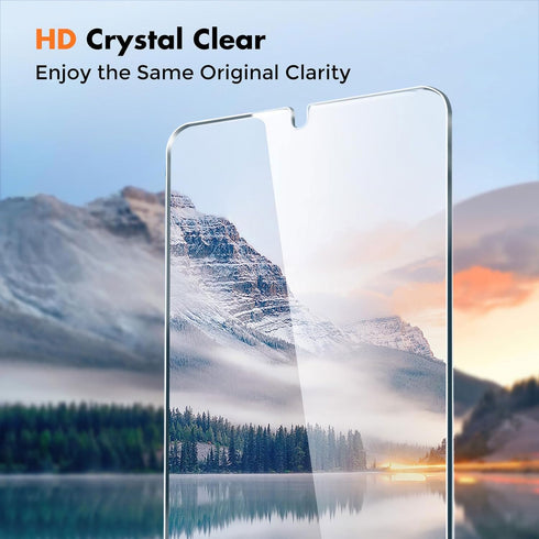 PULEN for Samsung Galaxy A25 Screen Protector (3-Packs) with 2 Packs Camera Lens Protector, HD Clear 9H Hardness Bubble Free Anti-scratch Tempered...