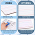 Dry Erase Lapboards with Lines Pack of 18 | 6 x 9 inch Double Sided White Boards with 18 Pens, 18 Erasers Small Mini White Dry Erase Boards for St...