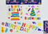 Happy Birthday Window Gel Cling Stickers Party Supplies Decorations Decals Mirrow Glass for The Home and Office Windows: Cake Hat Design...