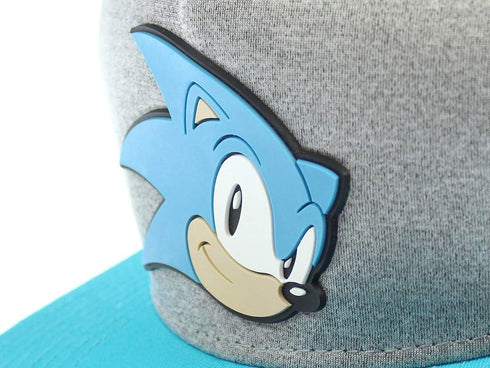 Bioworld Sonic The Hedgehog Face Snapback Youth Hat Gray...