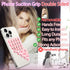 Silicone Suction Cup Phone Case Mount Double Sided, Phone Accessories Hands-Free Strong Grip Holder for Selfies and Videos, Silicon Phone Stand fo...