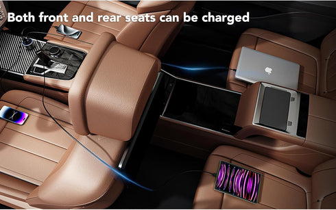 USB C Car Charger Adapter, 78W 4 Port Metal Car USB Charger with Voltmeter Dual USB C Car Phone Charger Fast Charging Type C Cigarette Lighter Ada...