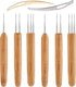 AUGSUN 8 Pcs Dreadlock Crochet Hook Tool, Braid Hair Dreadlocks Needle Weaving Crochet...