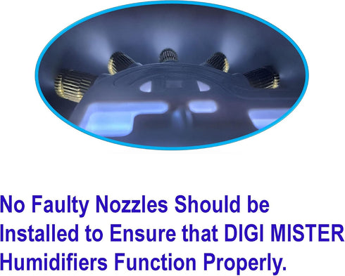 Humidifier Spray Nozzles Compatible with All DIGI MISTER Humidifiers (Pack of 5)...