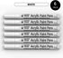 White Marker Paint Pens - 6 Pack Acrylic White Permanent Marker, 0.7mm Extra Fine Tip Paint Pen for Art projects, Drawing, Rock Painting, Stone, C...