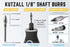Kutzall Original Flame Rotary Burr, 1?8" Shaft, Coarse - Woodworking Attachment for Dremel, Foredom, DeWalt, Milwaukee. Abrasive Tungsten Carbide,...