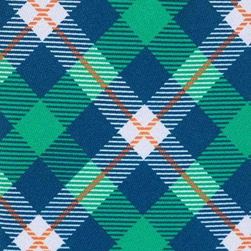 Jacob Alexander Men's Tartan Plaid Pattern Pre-Tied Adjustable Banded Bow Tie - Green Blue White...