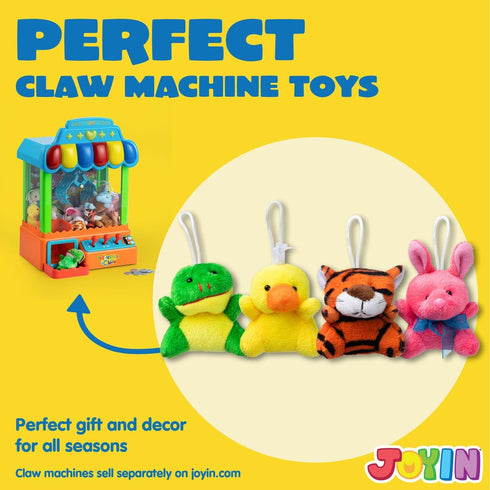 JOYIN 36 Pack Mini Animal Plush Toy Assortment (36 Units 3" Each),Bulk Stuffed Animals Party Favors for Kids, Small Animals Plush Keychain Decorat...