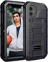 Mitywah Waterproof Case for iPhone 11, Heavy Duty Durable Metal Full Body Protective Case Built-in Screen Protection Waterproof Shockproof Dustpro...