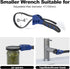 Upgraded Strap Wrench Set, 2pcs Adjustable Rubber Strap Wrench, Oil Filter Strap Wrench, Max Diameter 4" and 6", Strap Wrench Plumbing with Reinfo...