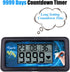 AIMILAR Digital Countdown Timer - 9999 Days Countdown with Backlight for Retirement, Wedding, Vacation, Christmas, New Baby, Classroom, Lab, Kitch...