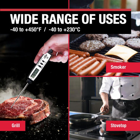CDN ProAccurate® Pocket Thermometer | Instant Read | 2.75" Stainless Tip | Waterproof, Shatterproof | Ideal for Meat, Poultry, BBQ | NSF Certified...