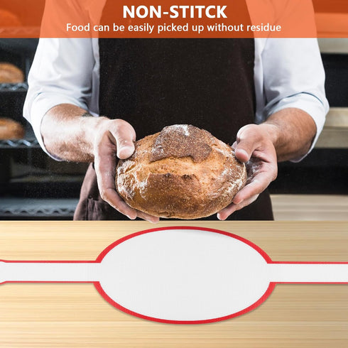 Silicone Bread Sling for Dutch Oven Non-Stick Heat Resistant Sourdough Bread Baking Supplies 1 PCS Silicone Mat with Long Handles Cat...