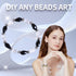 Crystal beads,300 pcs 12MM Large ab acrylic crystal faceted long teardrop pendants?12mm*8 mm Glass Beads Jewelry Bracelet Making Kit DIY Waterdrop...