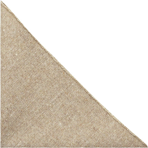 King & Priory Highland Weave Stonewashed Light Brown Pocket Square, Handkerchief...