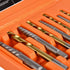 10-Piece Screw Extractor and Left Hand Drill Bit Set, Bolt Extractors, for Removing Broken Studs, Bolts, Socket Screws, and Fittings...