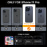 Goton for iPhone 15 Pro Case with Screen Protector - Slide Camera Cover Protective Phone Case with Ring Stand, Heavy Duty Shockproof Rugged Bumper...