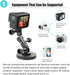 Aluminum Ball gopro Handlebar Mount, 360 Rotation and Lock Any Direction, Shock-Resistant, Compatible with Gopro Hero 8 9 10 11 12, Max, DJI OSMO ...