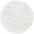 Unique Loom Davos Shag Collection Area Rug - Solid (2' Round, White/ Ivory)...