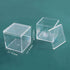 6 Packs Clear Acrylic Plastic Box, Acrylic Boxes with Lids, Small Square Plastic Containers 2.1''×2.1''×2.2'', Plastic Square Boxes for Candy, Pil...