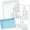 Dry Erase Long Multiplication Practice White Board, 8" x 12" Double Sided 2-digits Multiplication Board with a 4" x 2.5" Multiplication Chart Boar...