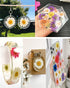 60Pcs White Dried Daisy Pressed Flowers - YouthBro 60Pcs Real Nature Flowers Set for Resin DIY Jewelry Candle Soap Vase Making Nail Card Scrapbook...
