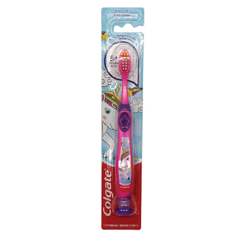Colgate Kids Unicorn Toothbrush, Extra Soft for Children 5+ Years Old - Pack of 6...