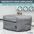 Crutello 4 Slice Toaster Oven Cover with Storage Pockets - Small Appliance Dust Covers, High Quality 4 Slice Toaster Cover, Toaster Oven Dust Cove...