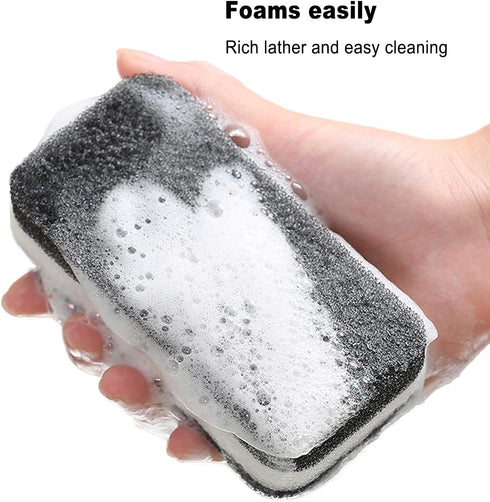 Kitchen Dishwashing Sponge Individually Wrapped Sponges, Bulk Non Scratch Scouring Pad Odor-Free Dish Sponges for Washing Dishes Wipes for Househo...